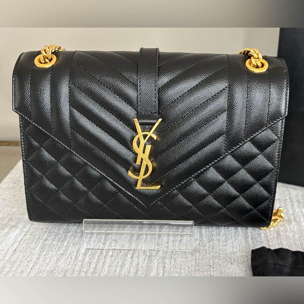 Yves Saint Laurent Medium Envelope Mixed Matelasse Bag - Picture 3 of 9